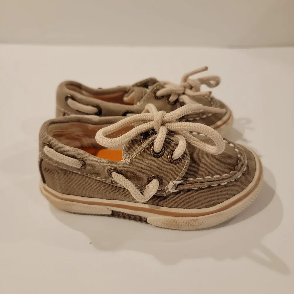 Sperry Halyward size 5 m uk 4.5 eu 21 toddler baby boat shoes deck shoe
